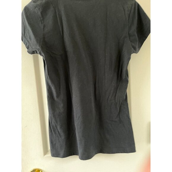 Vtg Women's Detroit Red Wings Hockey Black T-Shirt 1931 National Anthem Presents - Picture 2 of 8